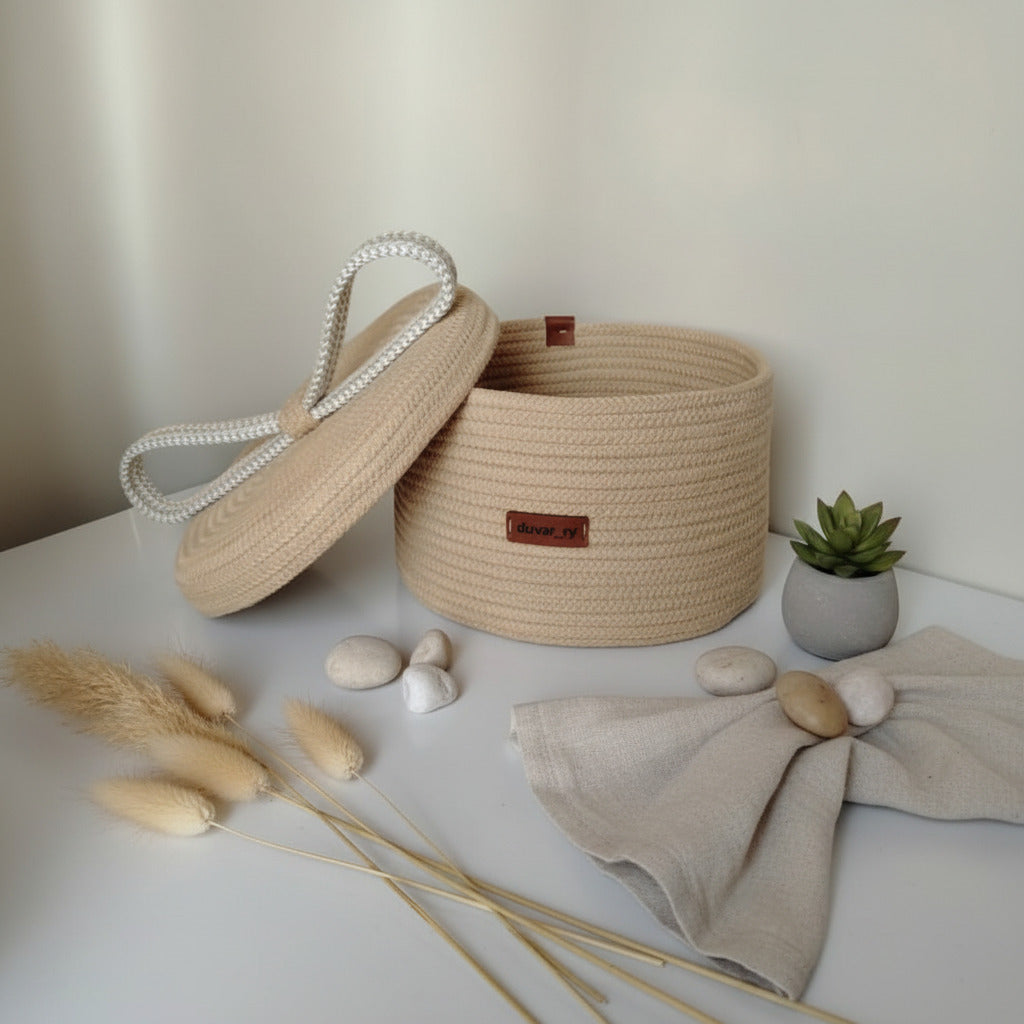 Basket with Cover - 30*15 cm