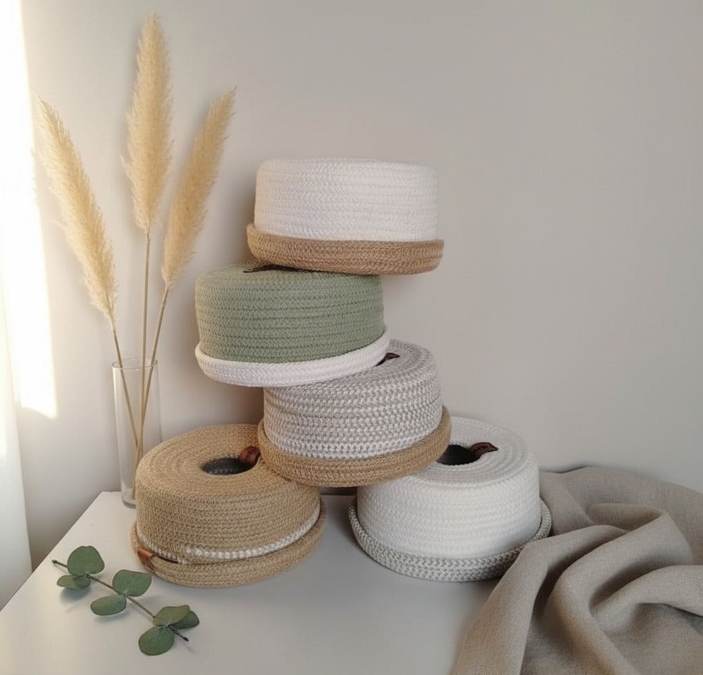 Round Tissue Box - 20*10 cm
