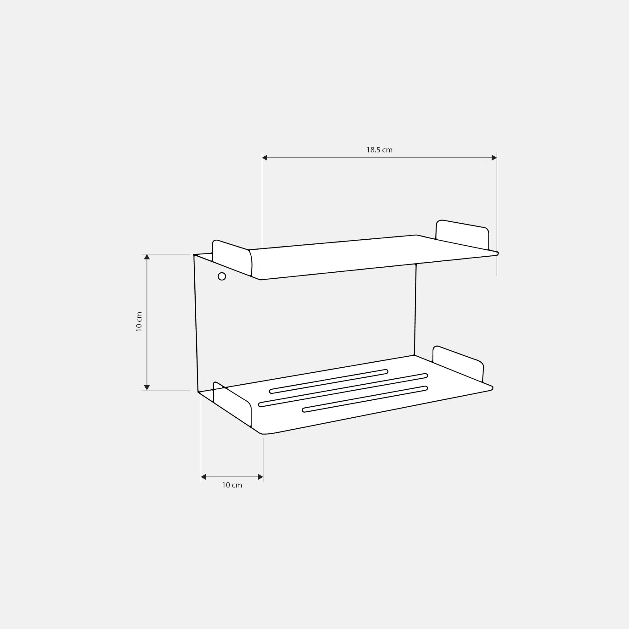 Shampoo Holder - Steel - Multi Color - 18.5×10×9.5 cm - Cataloug