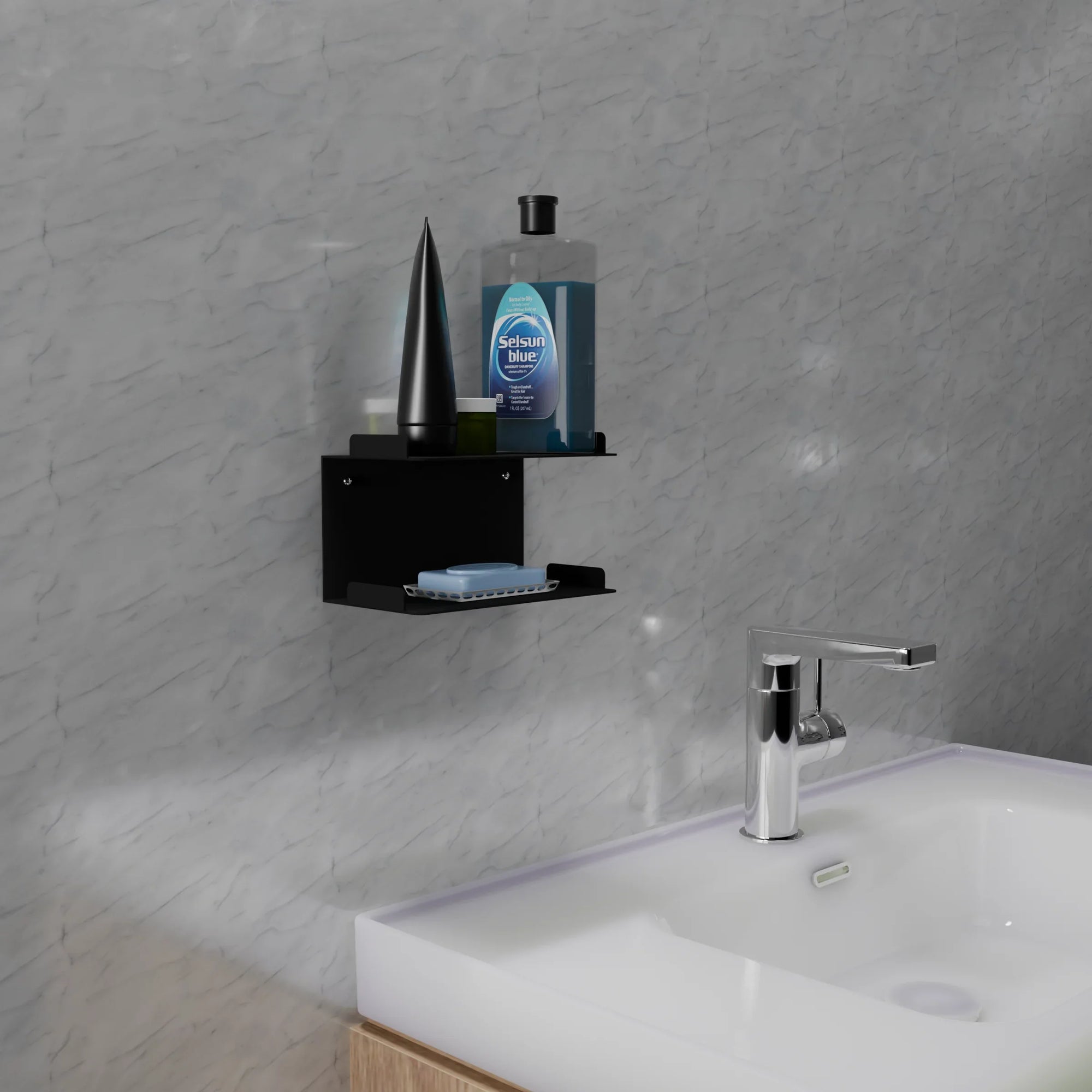 Shampoo Holder - Steel - Multi Color - 18.5×10×9.5 cm - Cataloug