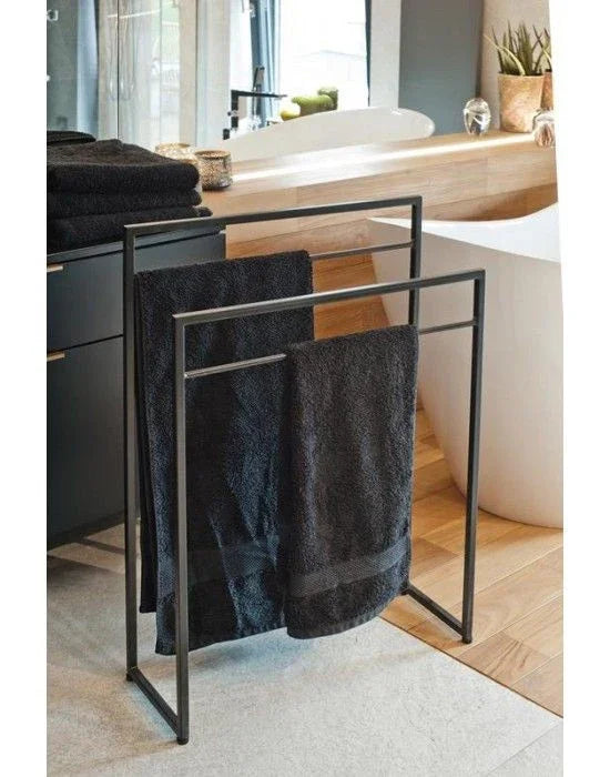 Towel Holder - Steel - Black - 100x80x25 cm - Cataloug