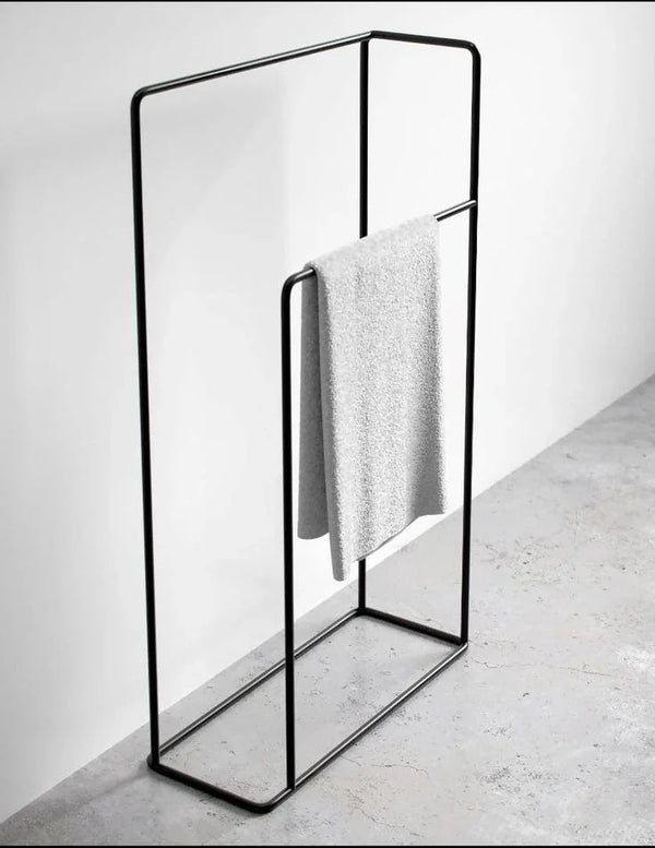 Towel Holder - Steel - Black - 80x60x20 cm - Cataloug