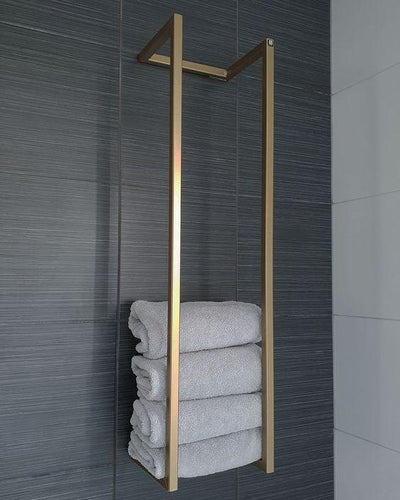 Towel Holder - Steel - Gold - 100x25x17 cm - Cataloug