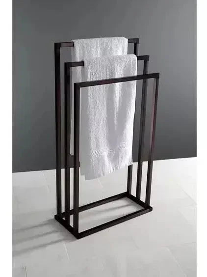Towel Holder - Steel - Black - 80x50x20 cm - Cataloug