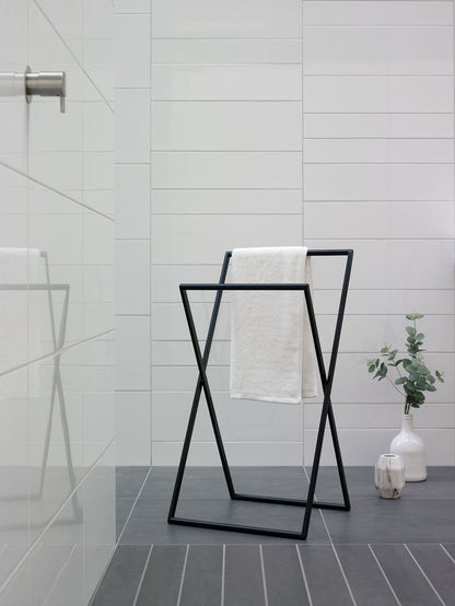 Towel Holder  Steel  Black