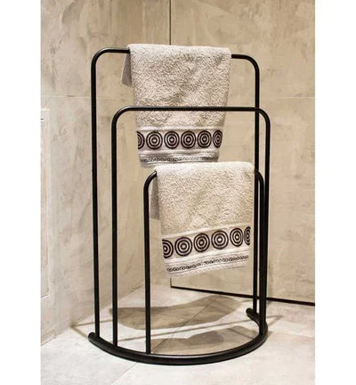 Towel Holder - Steel - Black - 70x20x50 cm - Cataloug