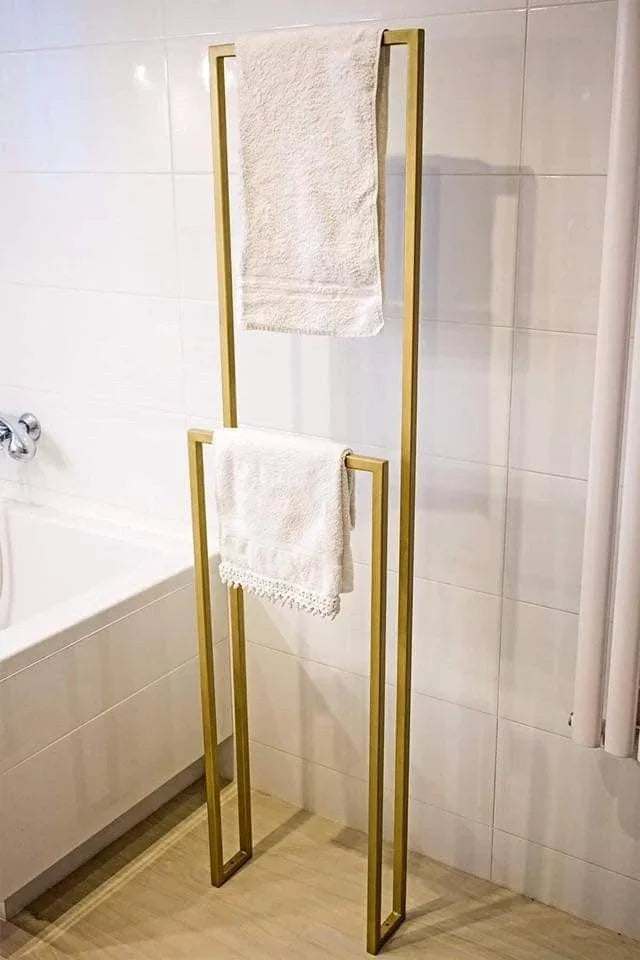 Towel Holder - Steel - Gold - 120x15x40 cm - Cataloug