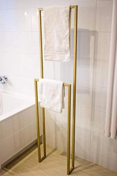 Towel Holder - Steel - Gold - 120x15x40 cm - Cataloug