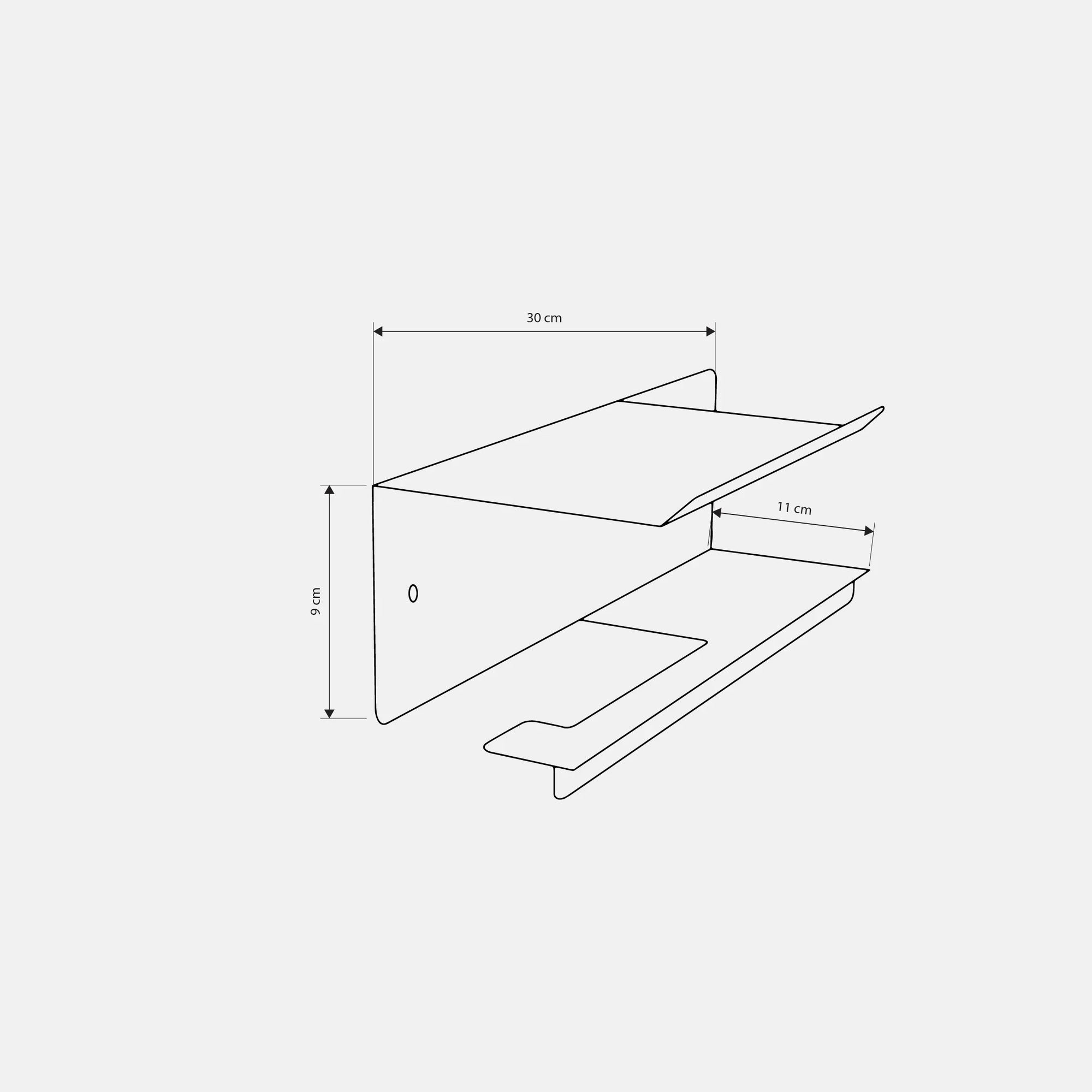 Paper Holder - Steel - Multi Color - 30×12.5×9 cm - Cataloug