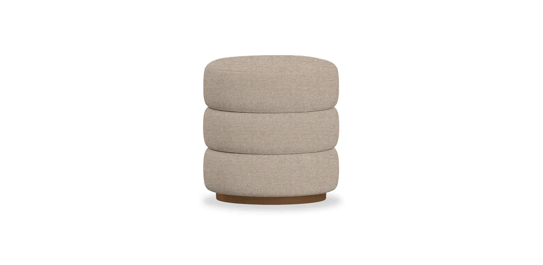 Pouf - Linen- Multi Color- 48x45 Cm - Cataloug