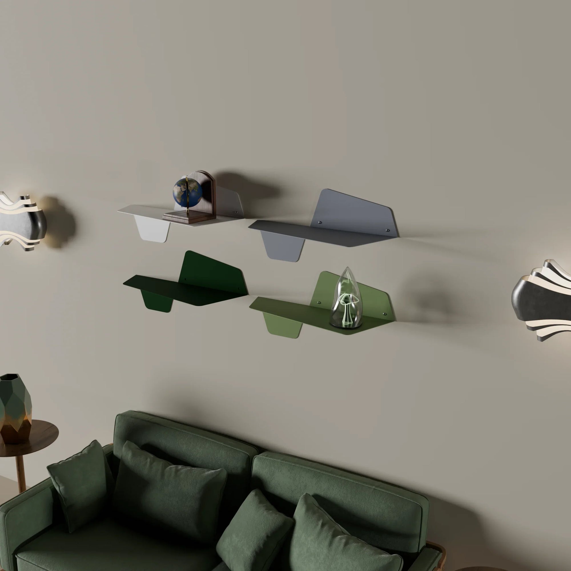 Decoration Shelf - Steel - Multi Color - 60×22.5×30 cm - Cataloug