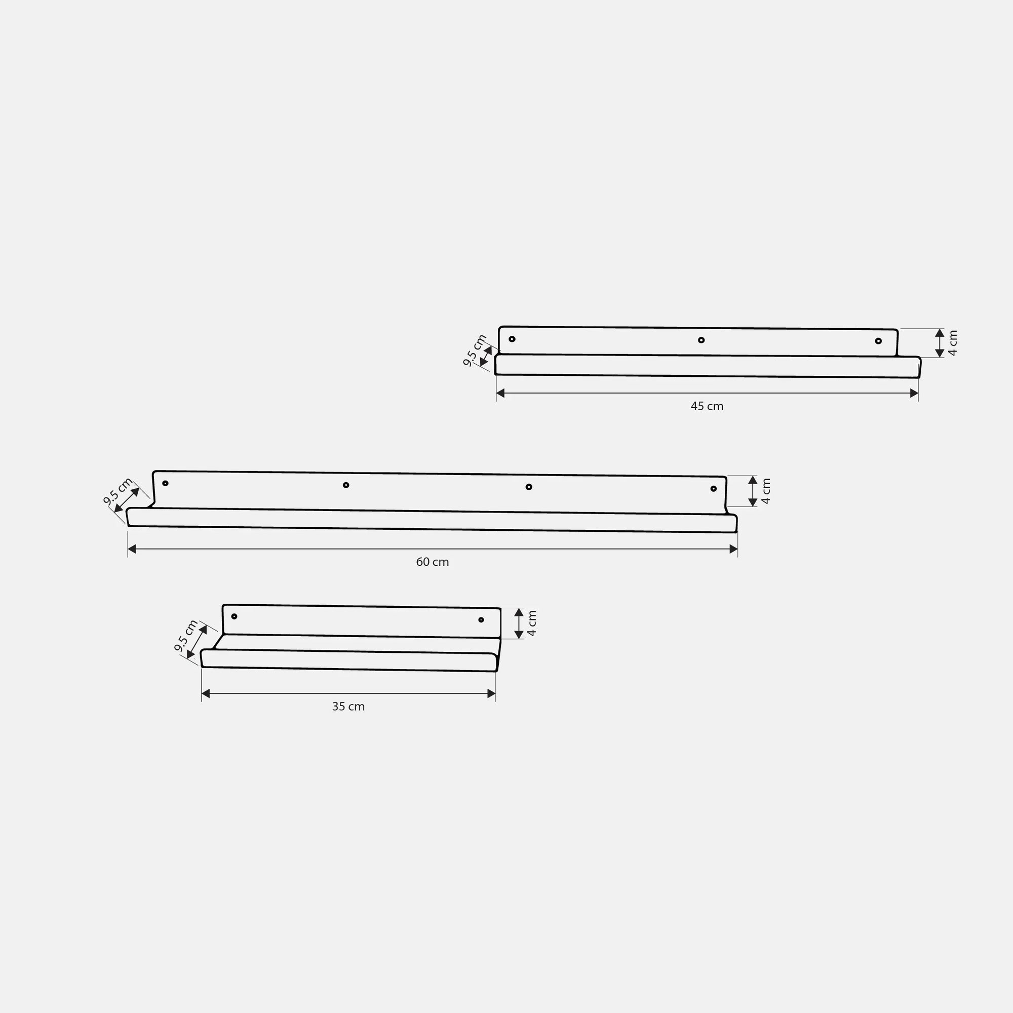 Decoration Shelf - Steel - Multi Color - 30×40×60×3.5×10 cm - Cataloug