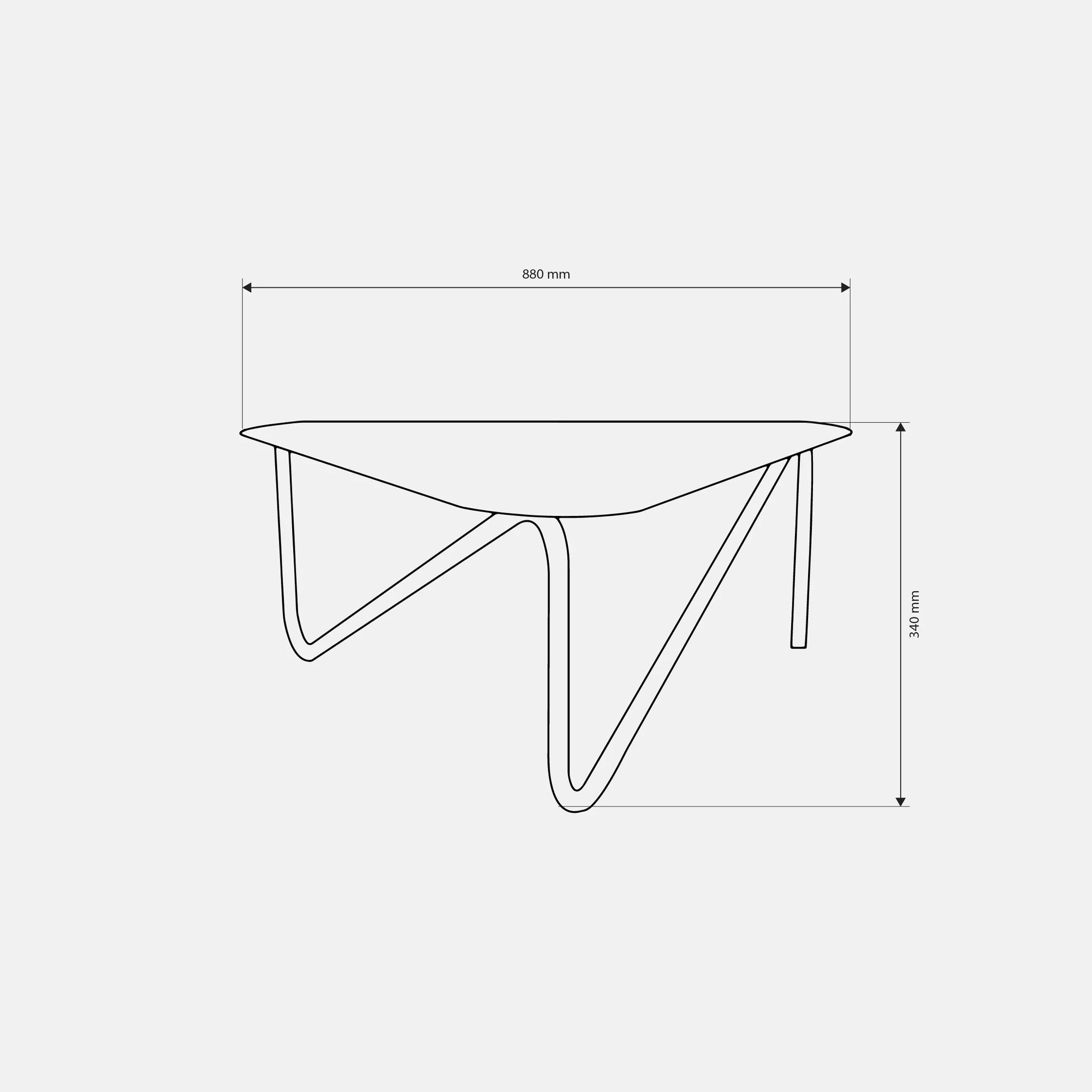 Side Table - Steel - Multi Color - 88×73×34 cm - Cataloug