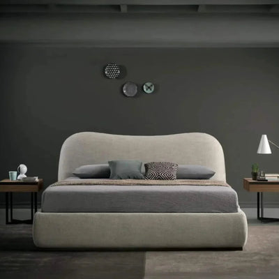 Bed - MDF - Linen - Multi Sizes - Cataloug