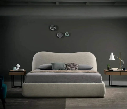 Bed - MDF - Linen - Multi Sizes - Cataloug