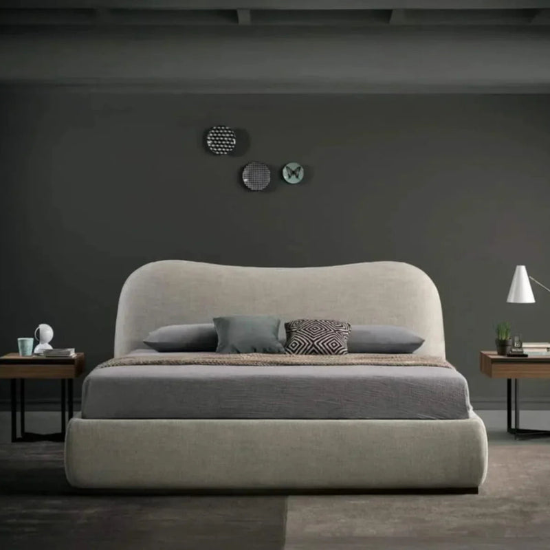 Bed - MDF - Linen - Multi Sizes - Cataloug