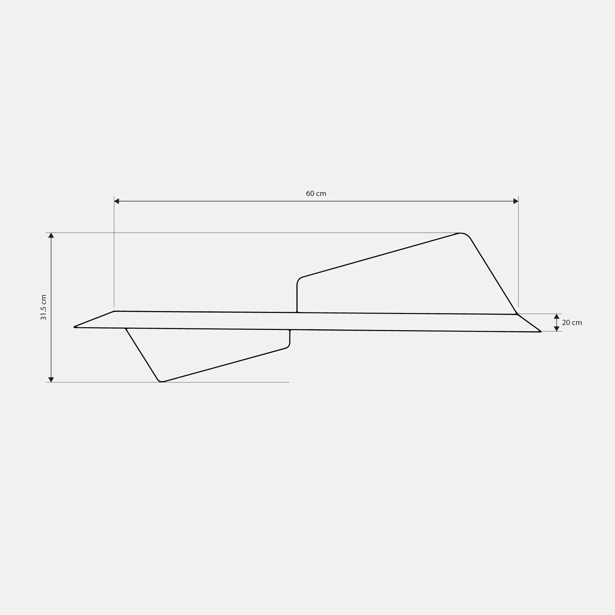 Decoration Shelf - Steel - Multi Color - 60×20×30 cm - Cataloug