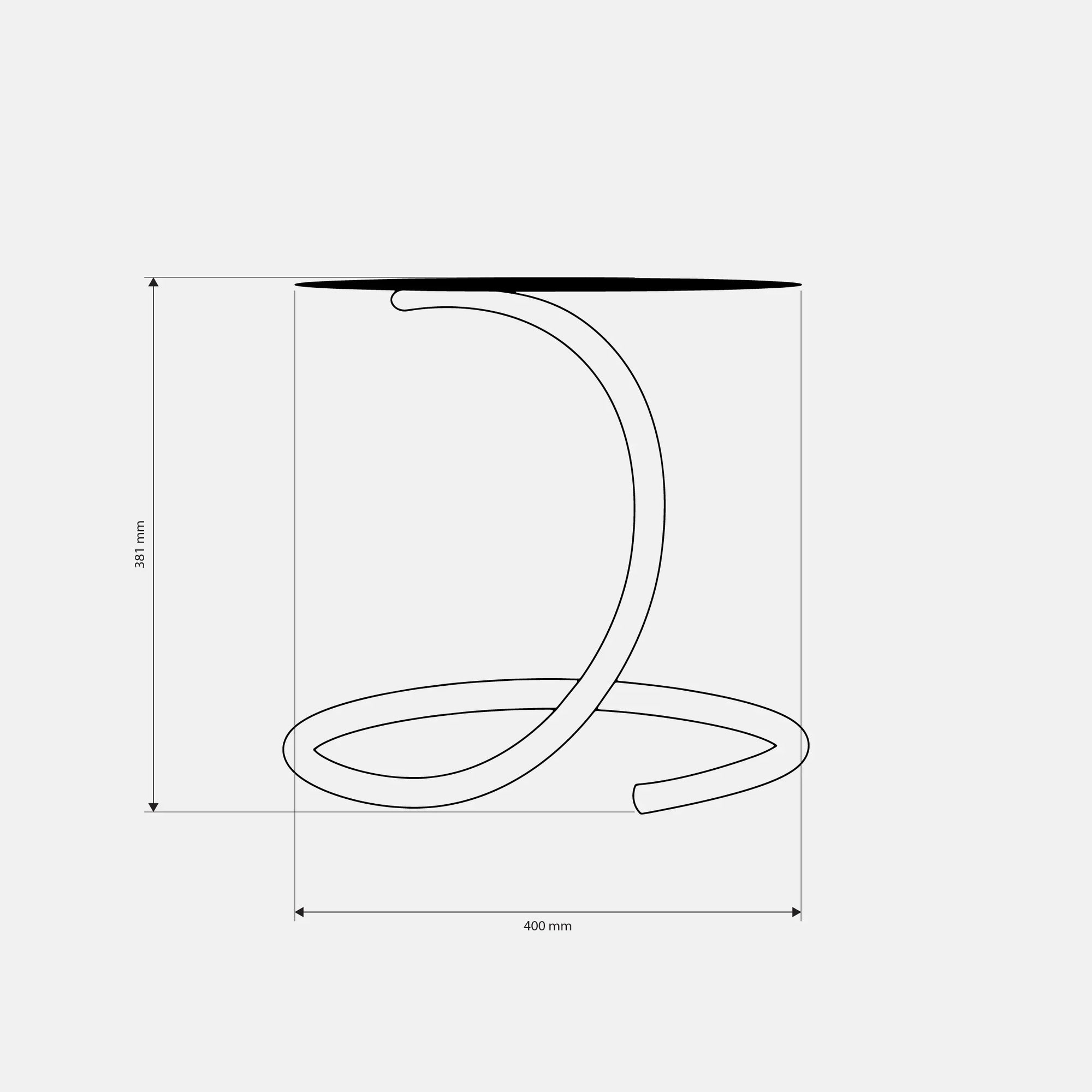 Side Table - Steel - Multi Color - 40×40×38 cm - Cataloug