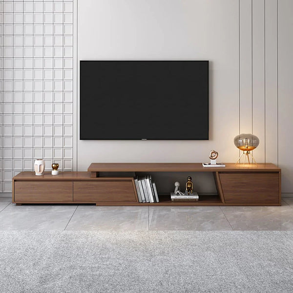 TV Unit - MDF Wood - Brown - 180x40x40 cm - Cataloug
