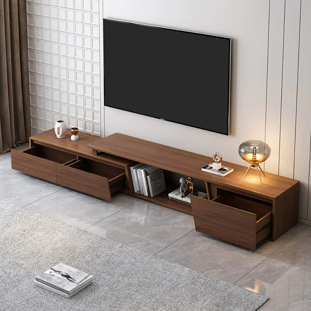 TV Unit - MDF Wood - Brown - 180x40x40 cm - Cataloug