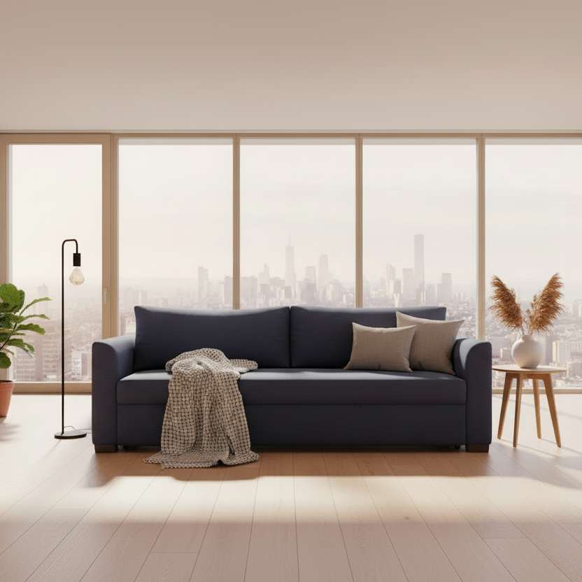 Sofa Bed - Beech Wood - Multi Color - 200x90 cm