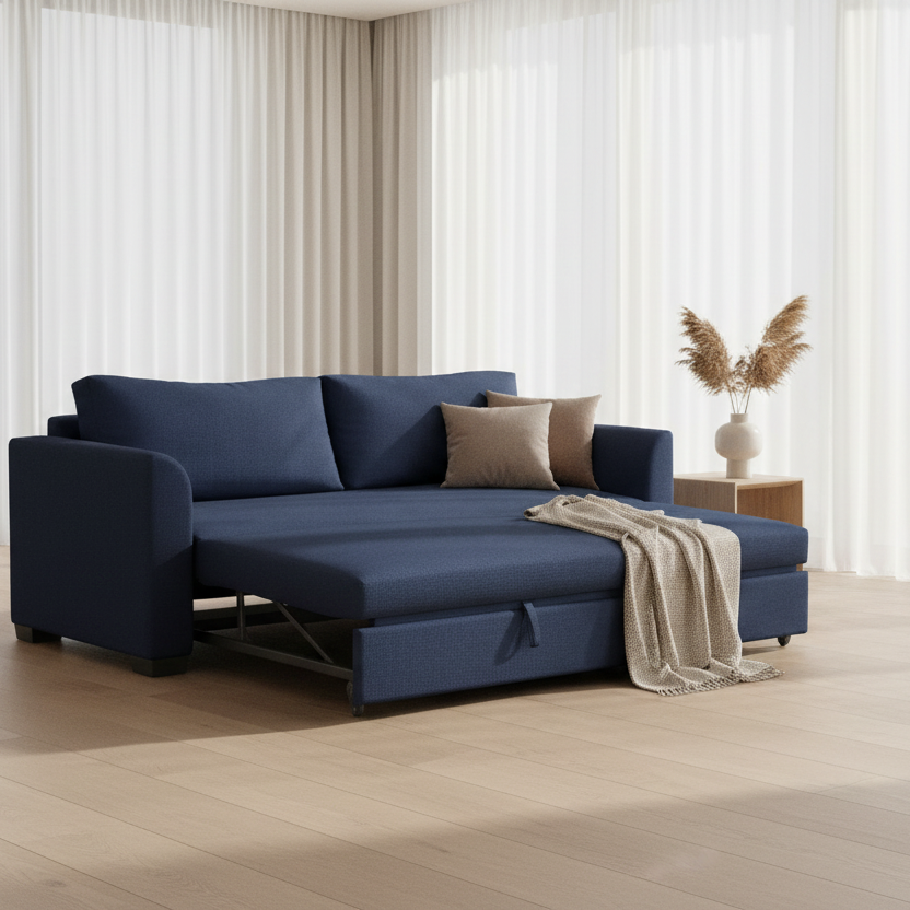 Sofa Bed - Beech Wood - Multi Color - 200x90 cm