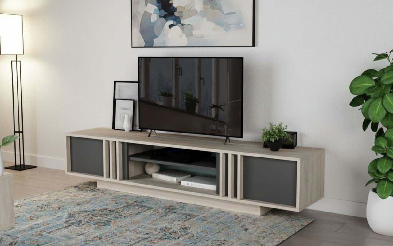 TV Unit - MDF Wood - Multi color - 180x45x35 cm