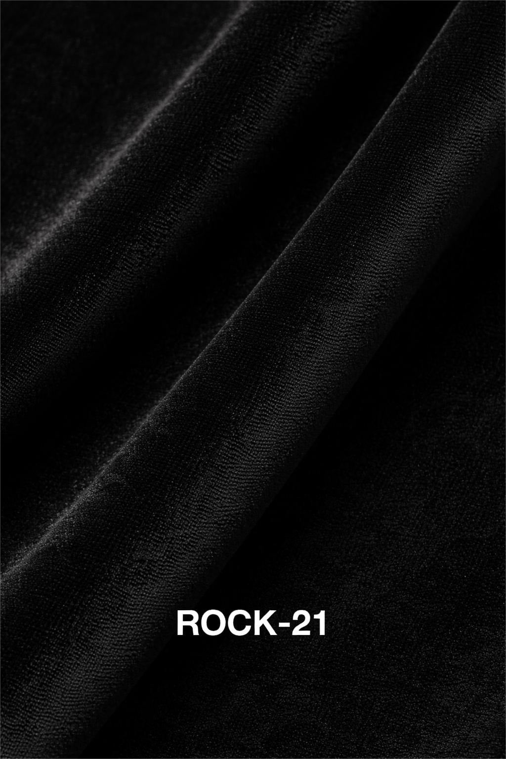 كنبة حرف L - خشب طبيعي - قماش قطيفة - أسود - 280×180 سم