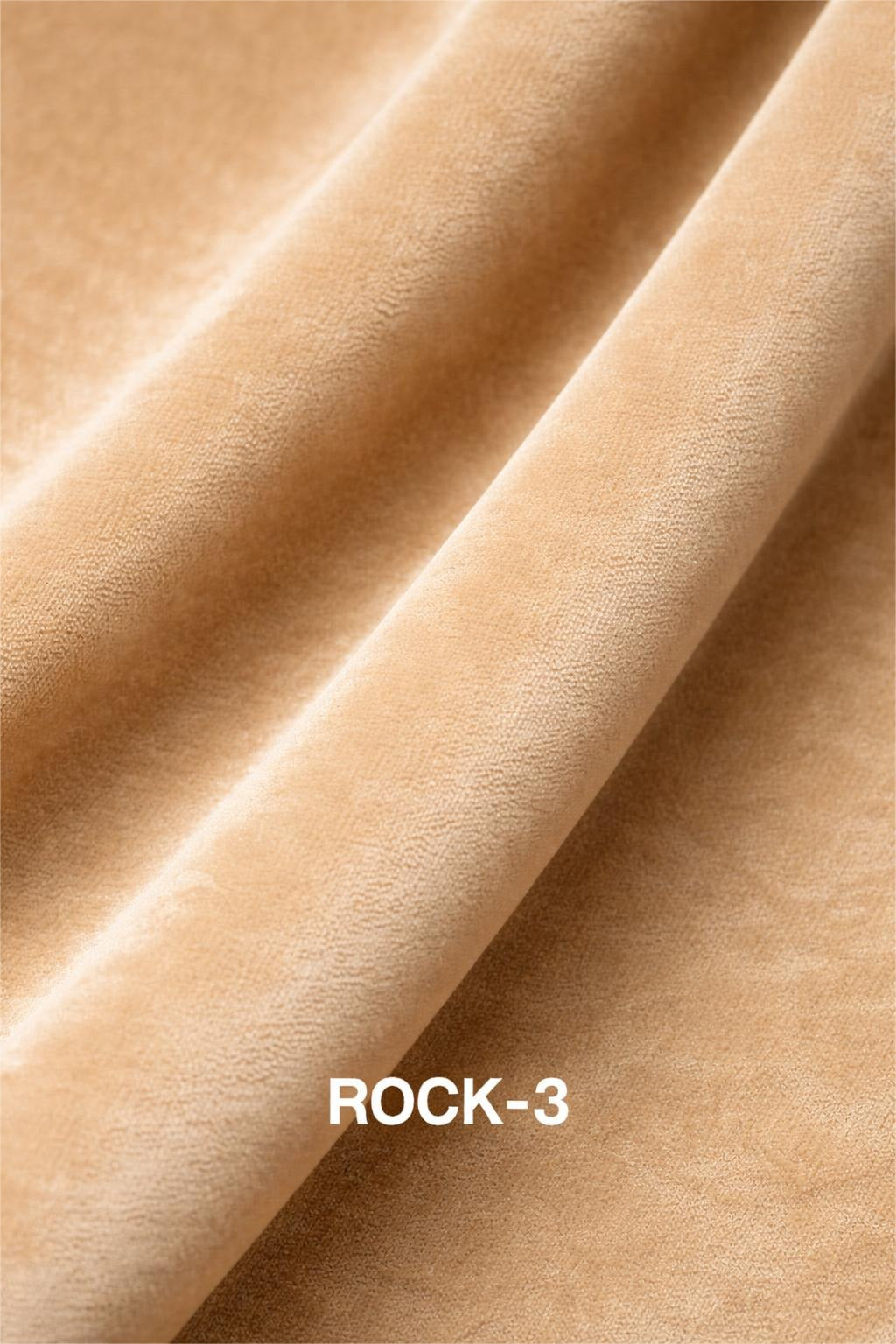 Sofa - Natural Wood - Velvet Fabric - Beige - 240x90 cm