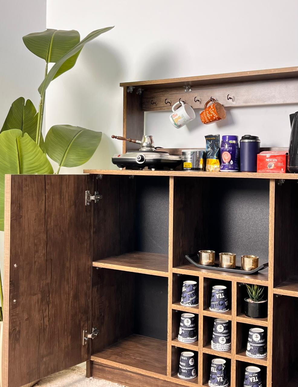 كوفي كورنر- خشب إم دي إف -متعدد الألوان - 120x40x130 سم