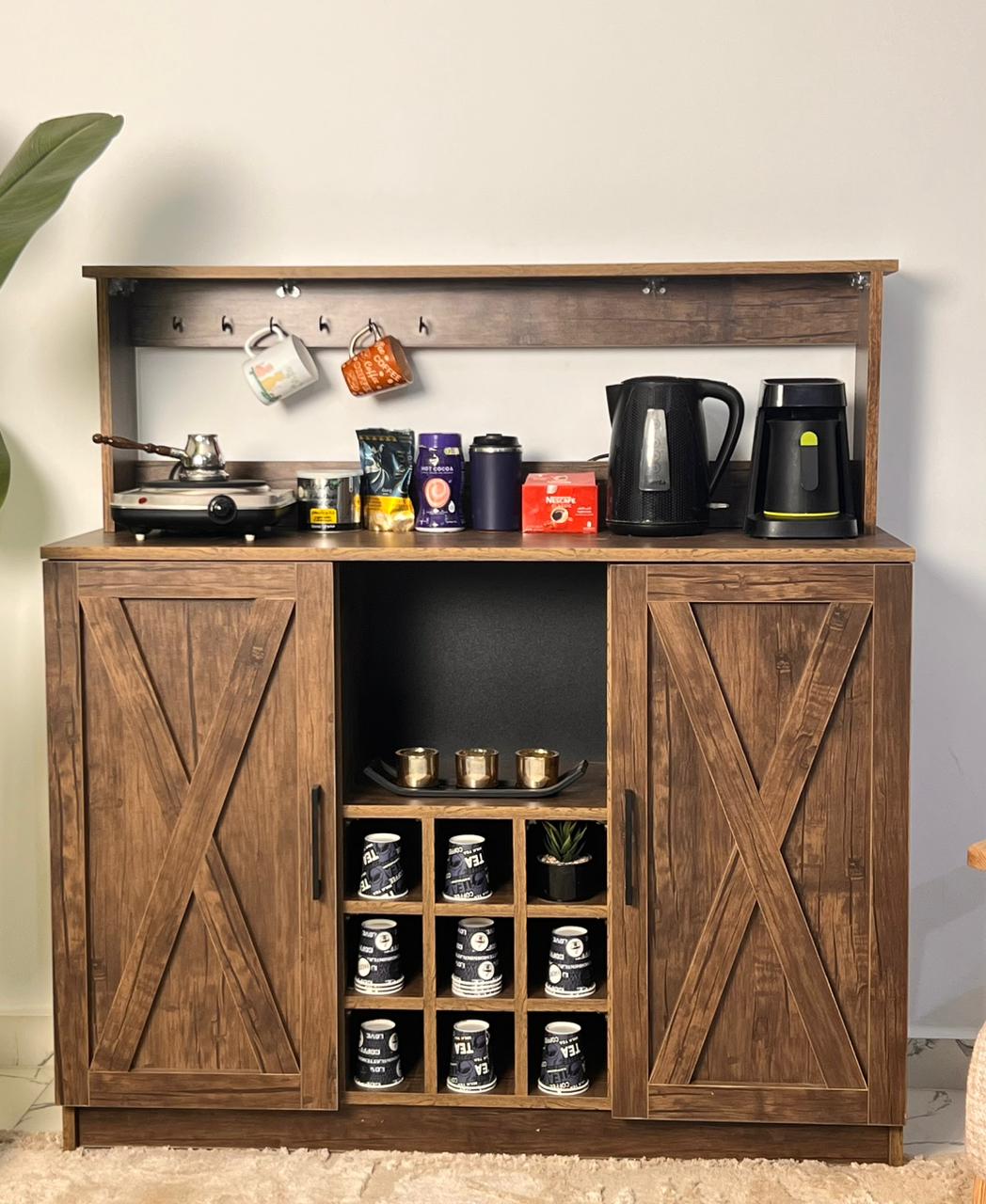 كوفي كورنر- خشب إم دي إف -متعدد الألوان - 120x40x130 سم