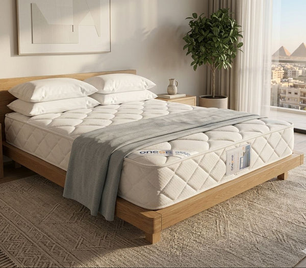 مرتبة أمريكان ام مزوذه بسطح علوي فاخر (pillow top) One&One  90 × 195 × 31 سم