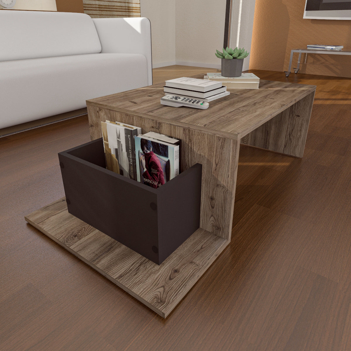 Coffee Table - MDF - Multi Color -108x60x35 cm