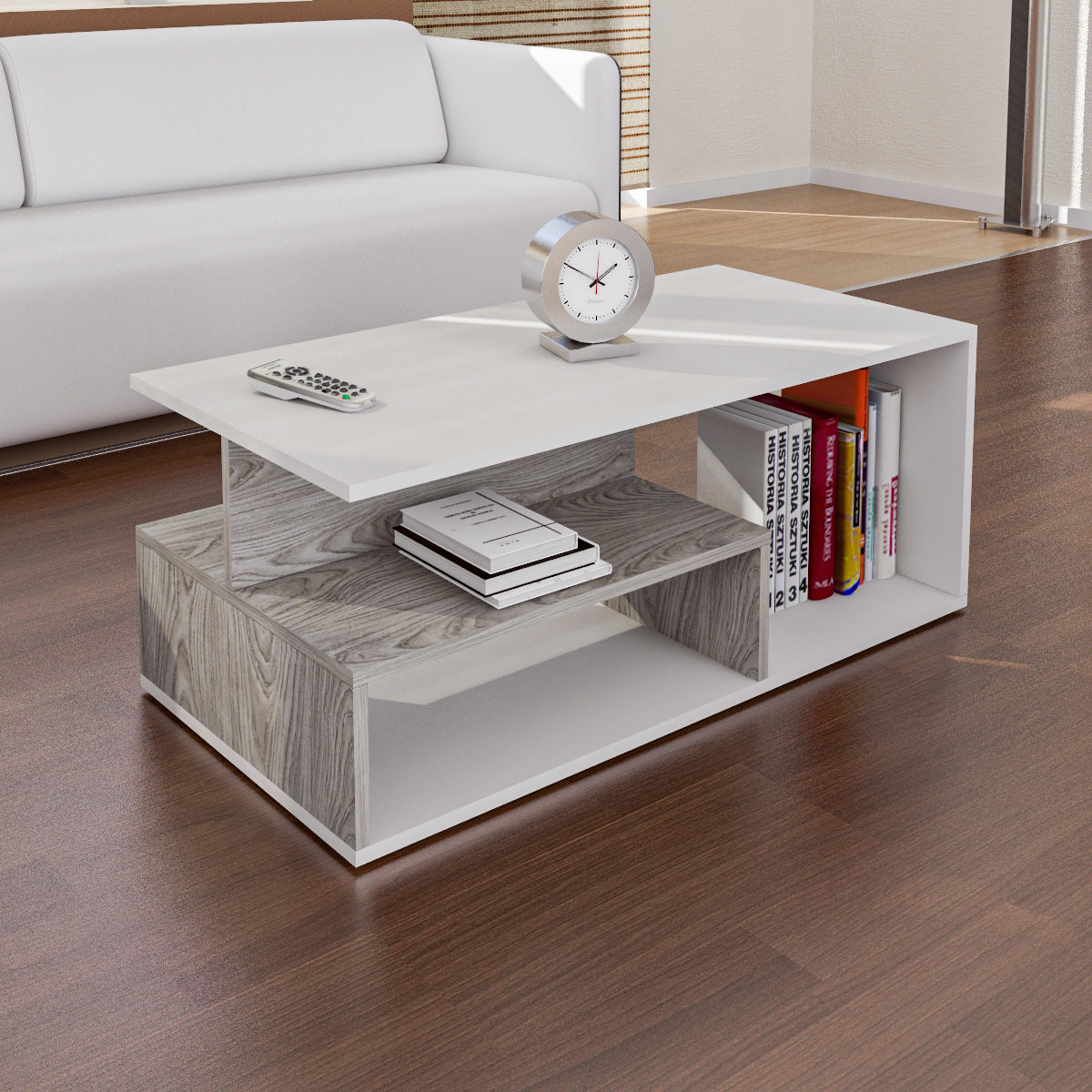 Coffee Table - MDF - Multi Color - 100x50x40 cm