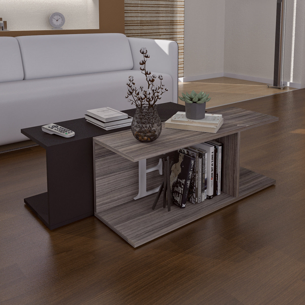 Coffee Table - MDF - Multi Color - 90x60x35 cm