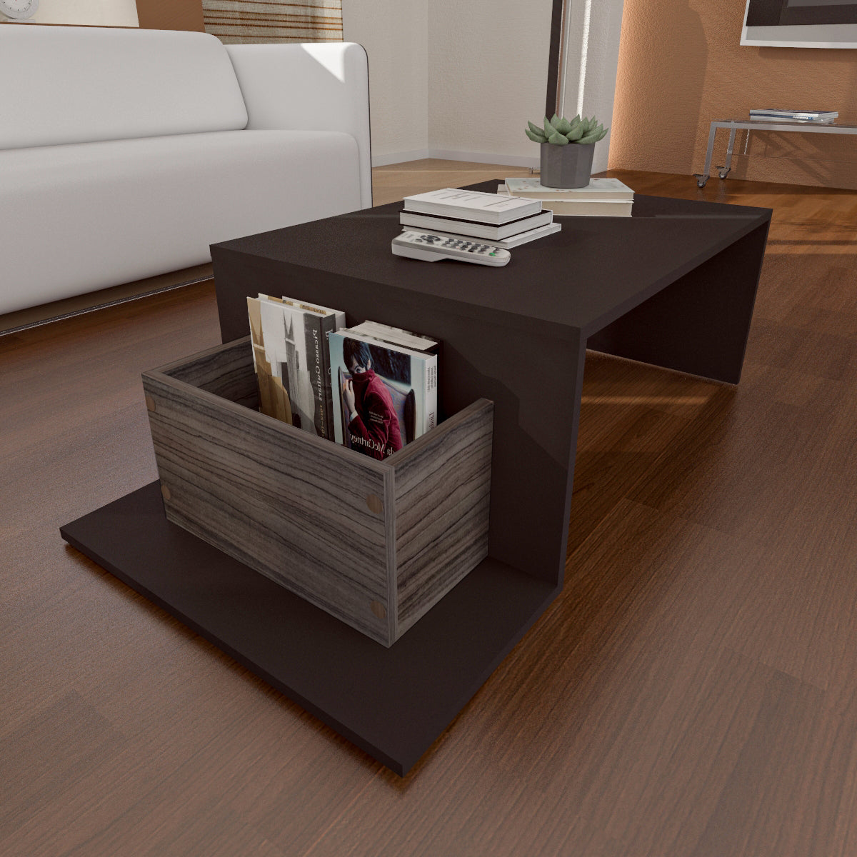 Coffee Table - MDF - Multi Color -108x60x35 cm