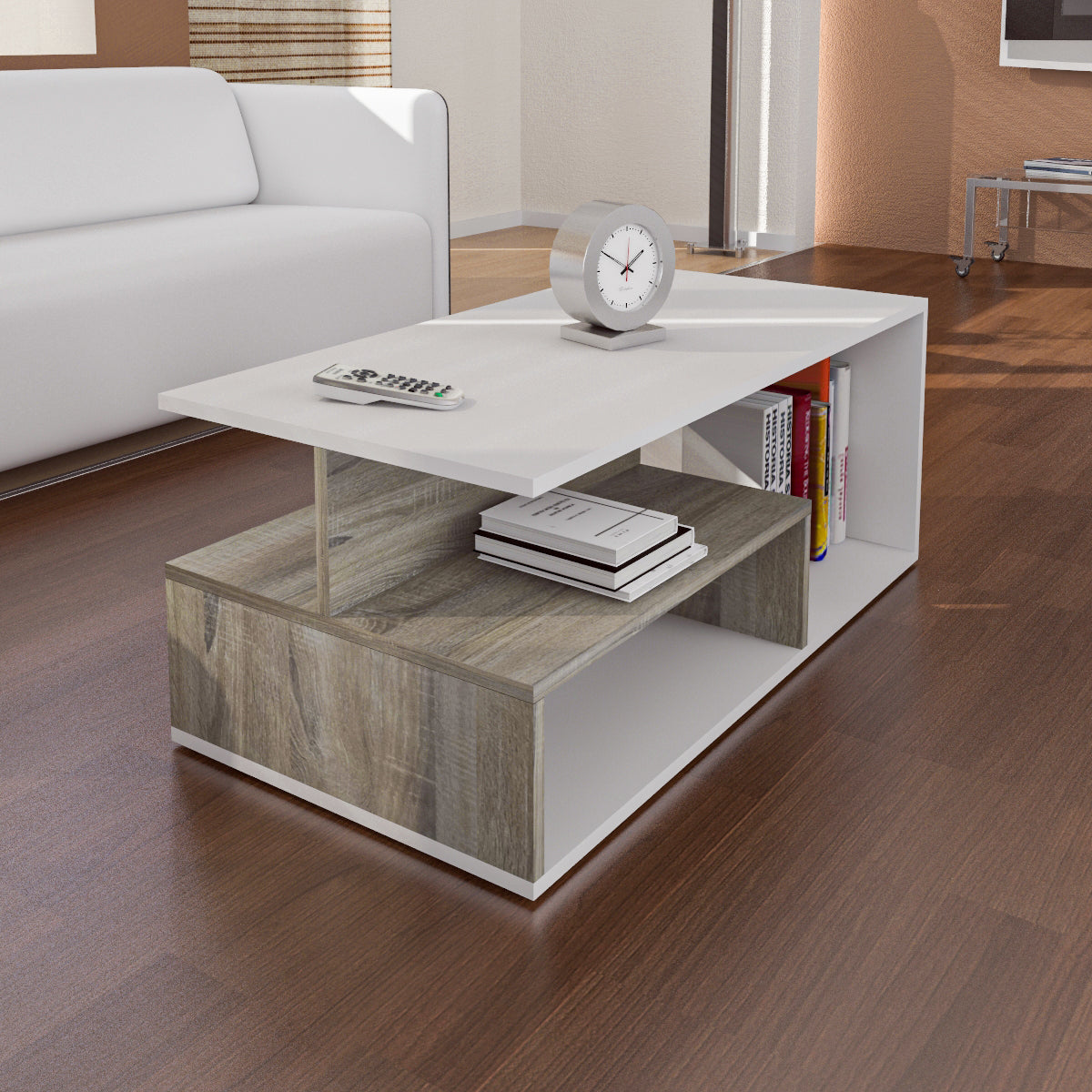 Coffee Table - Multi Color - MDF - 100x50x40 cm