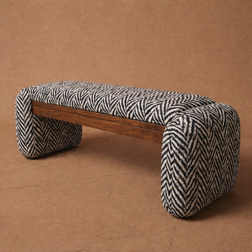 Banquet - Beech Wood - Multi Color - 120x40x45 cm