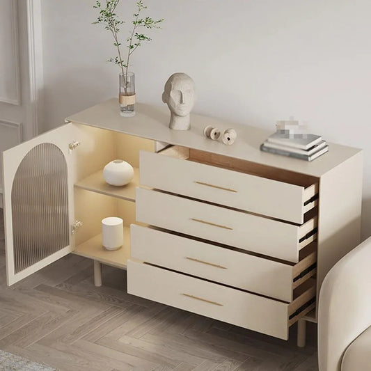 Buffet - MDF Wood - Beige - 150x45x85 cm