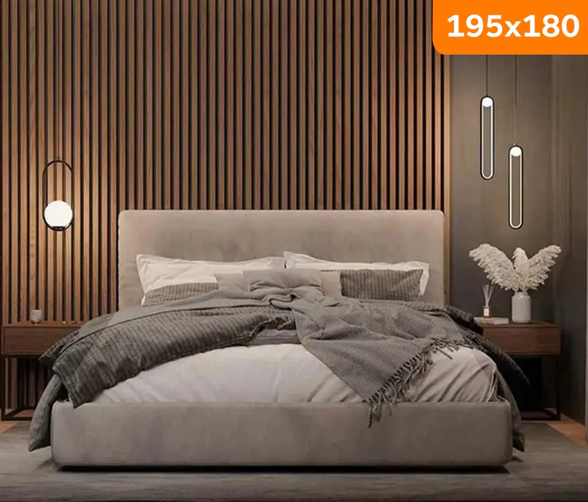 Bed - MDF - Velvet - Multi Sizes - Cataloug