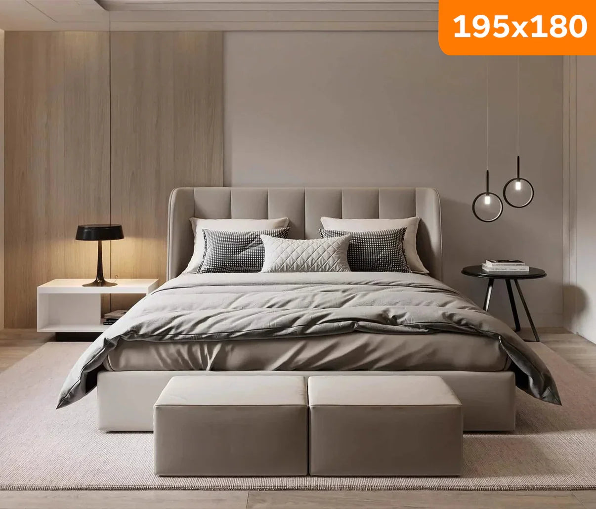 Bed - MDF - Velvet - Multi Sizes - Cataloug