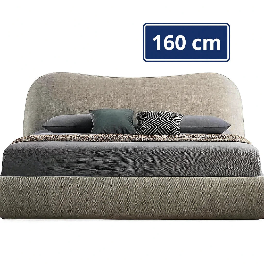 Bed - MDF - Linen - Multi Sizes - Cataloug
