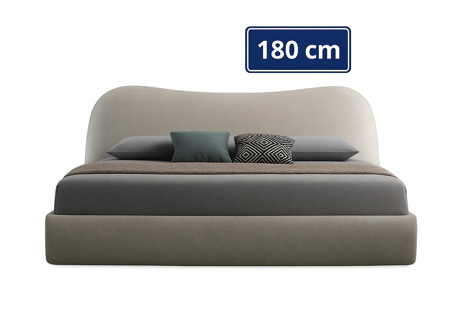 Bed - MDF - Linen - Multi Sizes - Cataloug