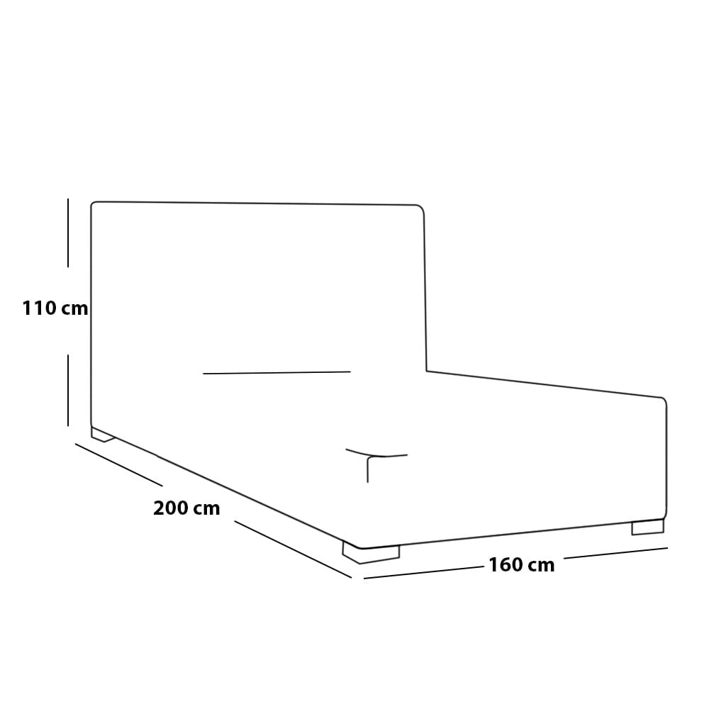 Full Bed Room - MDF Wood -4 Pieces  - Beige - Multi Size