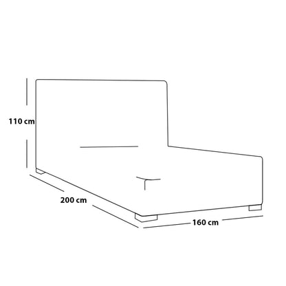 Full Bed Room - MDF Wood -4 Pieces  - Beige - Multi Size