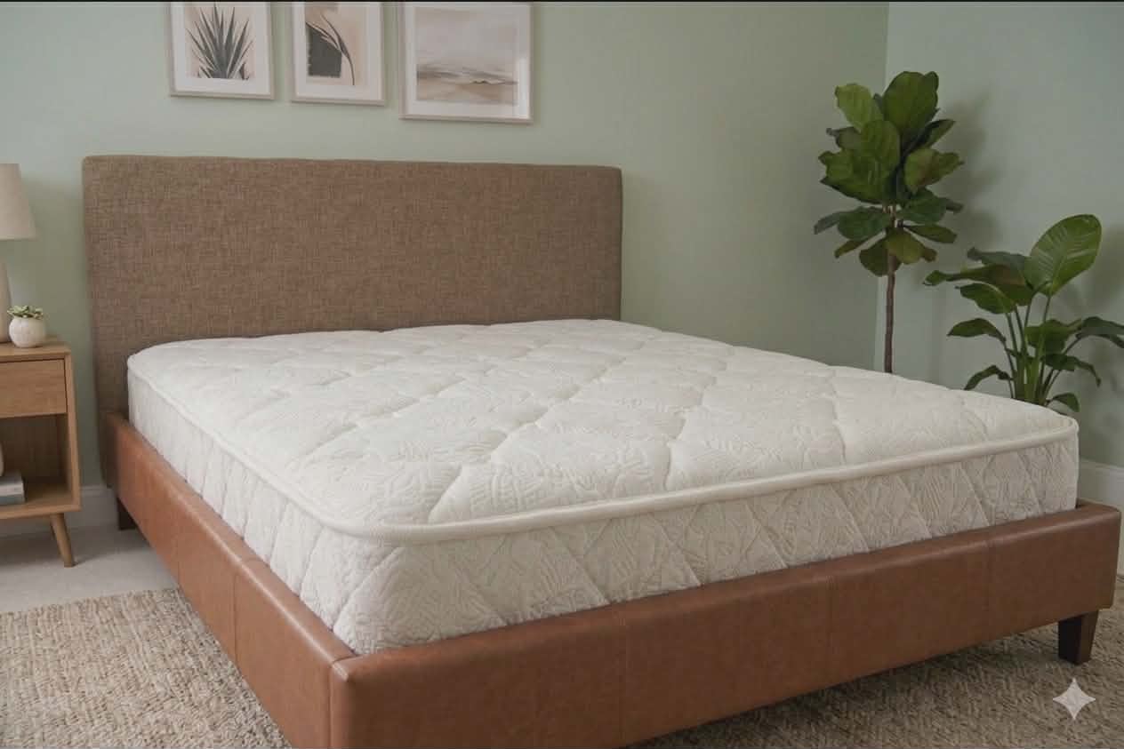 مرتبة بونيل ألمانية - دبل نت- ذهبي وأبيض - 130 × 200 × 30 سم