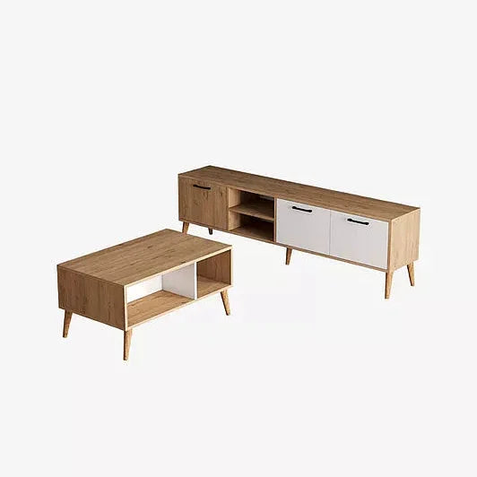 Bundle of TV Table and Coffee Table - Multi Color - Cataloug