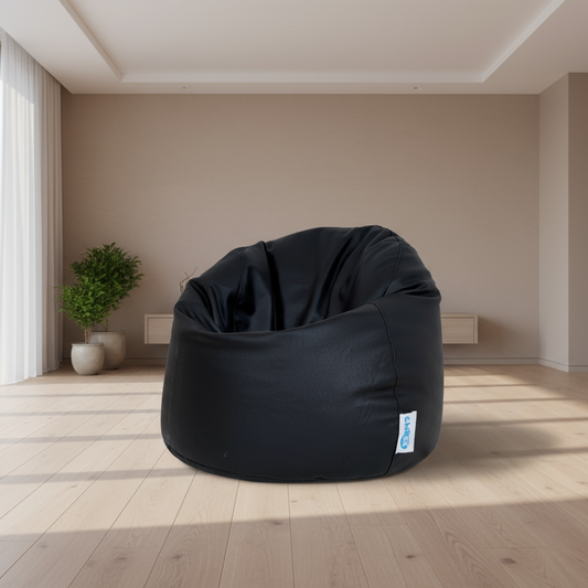 بين باج - جلد فاخر - أسود - 80×60 سم