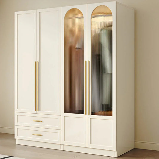 Wardrobe - MDF Wood - White - 180x60x220 cm