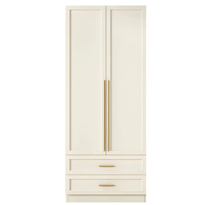 Wardrobe - MDF Wood - White - 180x60x220 cm